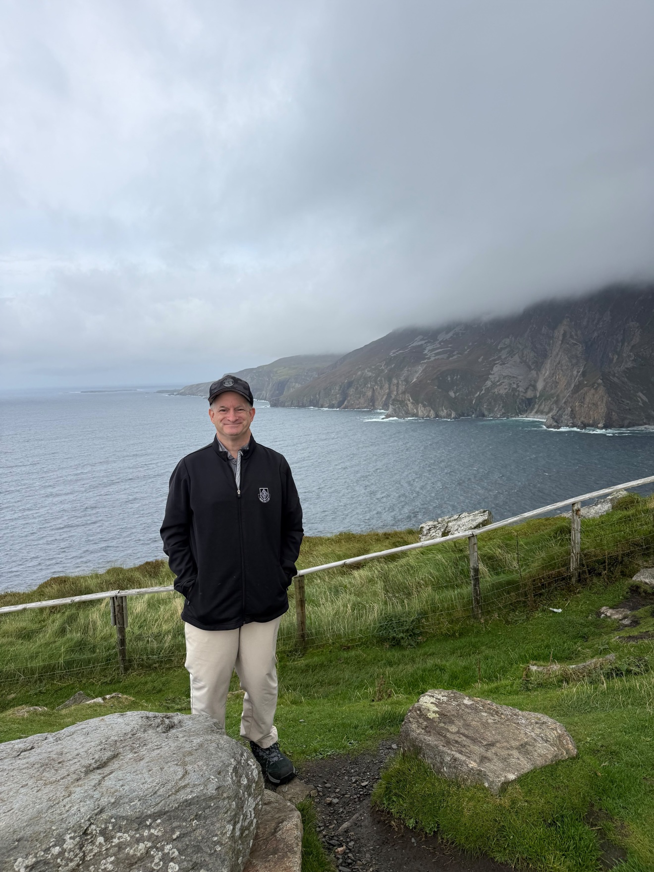 JP at the sea cliffs, Ireland