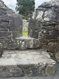 Glendalough monastic site: through the church window