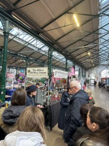 Shoppers at St George's Market in Belfast