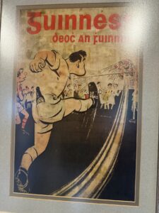 Vintage Guinness advertising on the walls