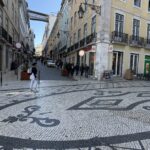 Rua Augusta's famous black-and-white pavement