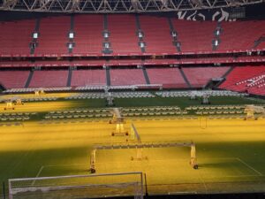 Inside San Mamés stadium, home of Athletic Club, Bilbao