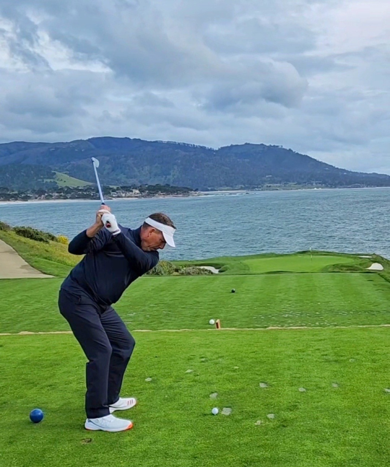 Jason Bruno, VIP Tour Host with Executive Global Tours, playing at Pebble Beach