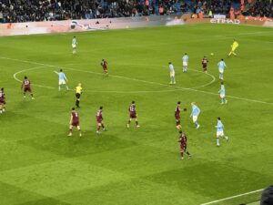 Manchester City vs West Ham at the Etihad Stadium