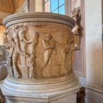 Ancient marble krater in the Vatican Museums