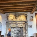 The great fireplace in the banqueting hall