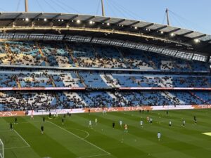 Manchester City vs West Ham at the Etihad Stadium