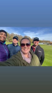 The EGT group on the golf course