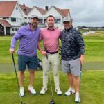 NHL star PJ Stock golfing on an EGT Ireland tour
