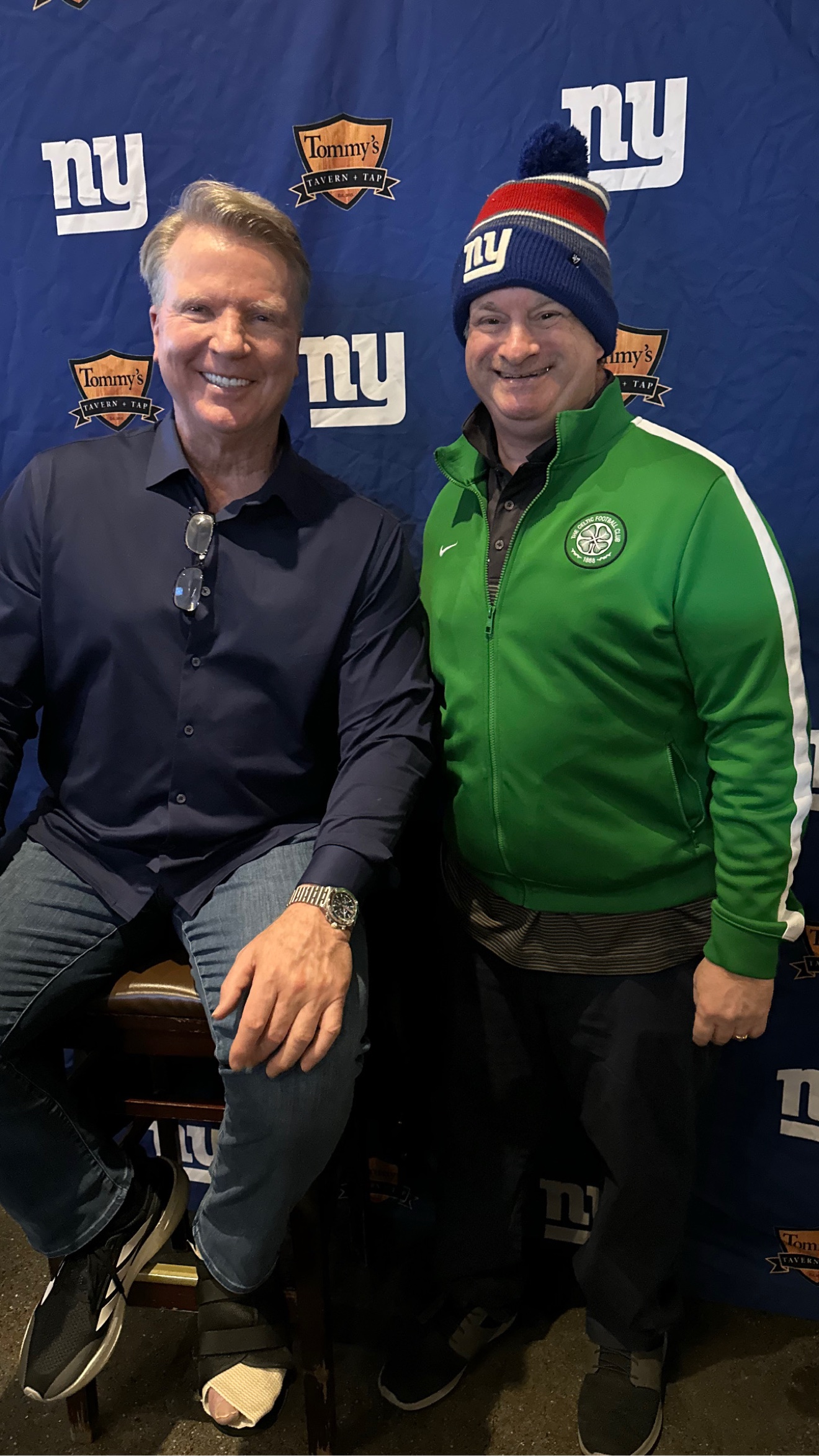 Phil Simms with EGT's JP