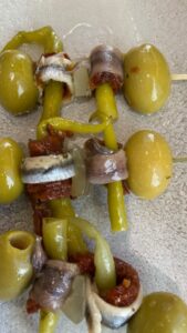 Gildas — the classic Basque pintxo