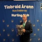 JP with the Liam MacCarthy Cup at the Tipperary New York Hurling Club event