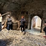 Inside the castle's vaulted chambers