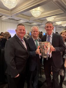JP with the Liam MacCarthy Cup at the Tipperary New York Hurling Club event