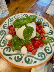 Burrata caprese, fresh from the Italian table