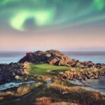 Golf under the northern lights