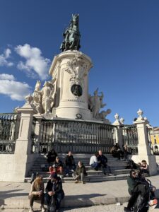 King José I in the Praça do Comércio