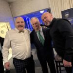 with friends at the Tipperary New York Hurling Club event