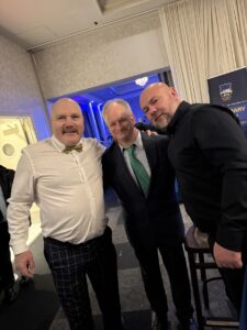 with friends at the Tipperary New York Hurling Club event