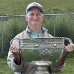JP lifts the Sam Maguire Cup at Redmond Field, Yonkers
