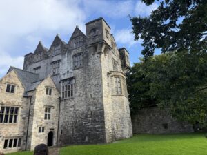 The castle's gabled courtyard