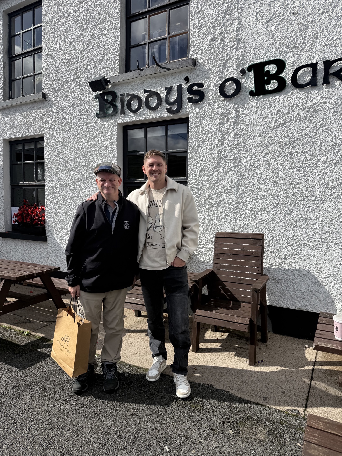 Jason Quigley outside Biddy's O'Barnes pub, Donegal