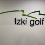 The Izki Golf sign at the club in Álava, Basque Country