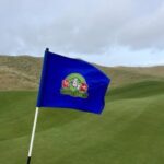 The famous blue flag of Lahinch Golf Club