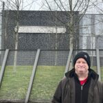 JP Cone outside the Coronation Street studios in Manchester
