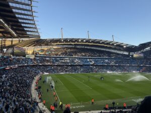 Manchester City vs West Ham at the Etihad Stadium