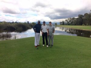 Nesby Glasgow on the course in Colombia