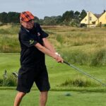 Teeing off at Seapoint, Ireland