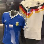 Italia '90 final shirts — Argentina and Germany