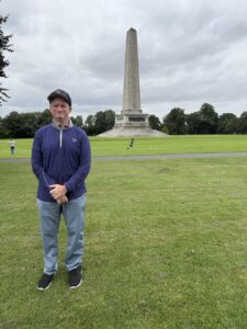 JP Cone at the Wellington Monument, Phoenix Park, Dublin