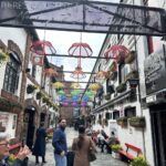 The umbrella-covered Commercial Court in Belfast's Cathedral Quarter