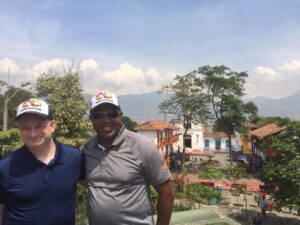 JP Cone with Nesby Glasgow in Colombia