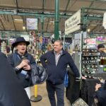 A tasting stall at St George's Market, Belfast