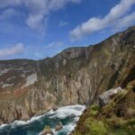 Sea stacks beneath the cliffs