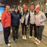 With friends in Olympic Milan