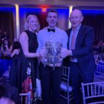 with friends at the Tipperary New York Hurling Club event