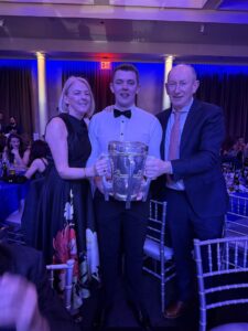 with friends at the Tipperary New York Hurling Club event
