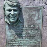 Tom Watson plaque at Ballybunion Golf Club