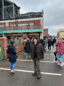 JP Cone on the Coronation Street set in Manchester