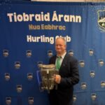 JP with the Liam MacCarthy Cup at the Tipperary New York Hurling Club event