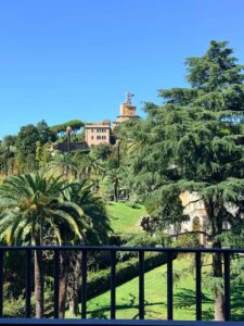 The Vatican Gardens and the tower
