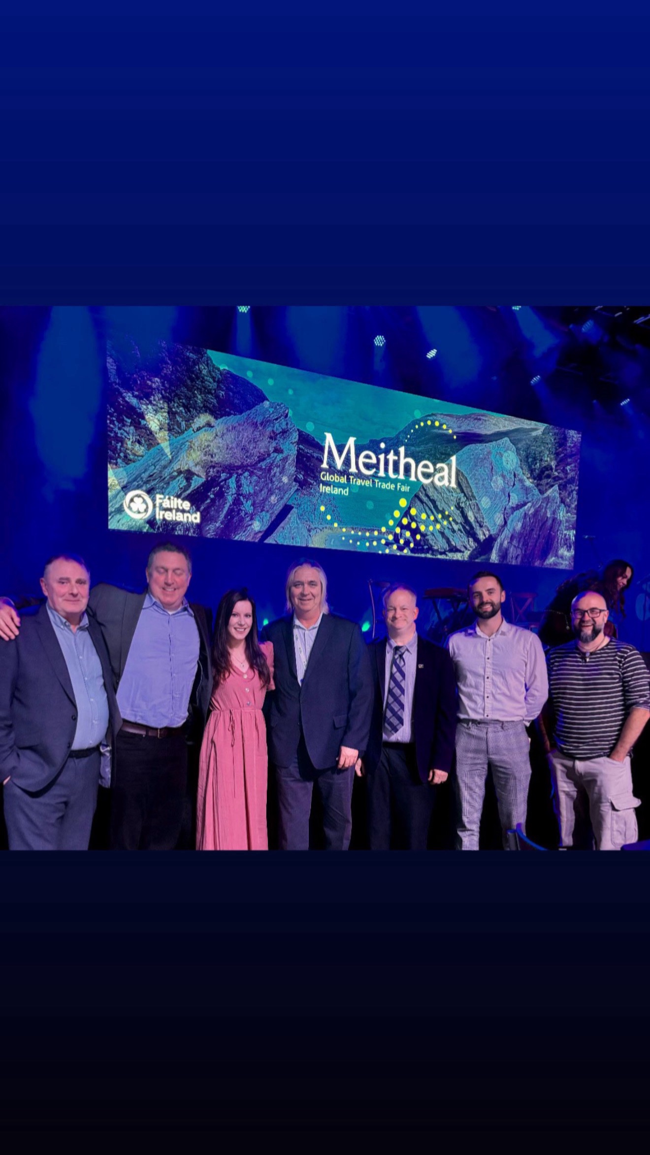 With the Tourism Ireland Canada team at the Meitheal gala dinner, Gleneagle Hotel, Killarney