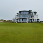 The Royal Birkdale clubhouse across the 18th green on England's Golf Coast