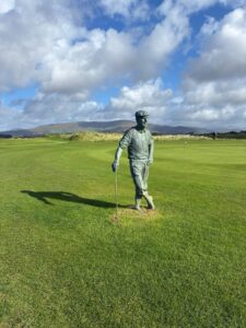 A fairway running through the dunes on an Irish links