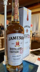 A bottle of Jameson Distillery Edition Irish whiskey, personalised at the Midleton distillery