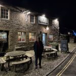 The Buck Inn pub at night